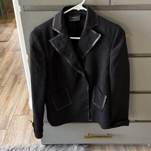 Akris Black Jacket with Metallic Trim